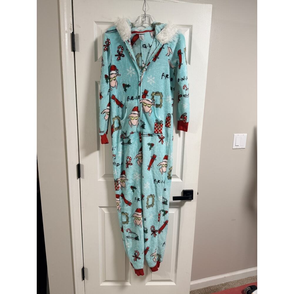FRIENDS TV Show Teal Unisex Christmas Adult One Piece Sleep wear